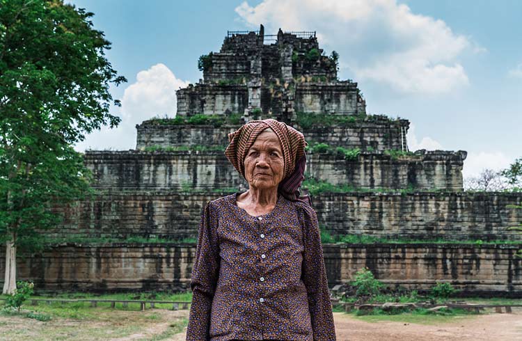 The ancient city of Koh Ker in Cambodia.