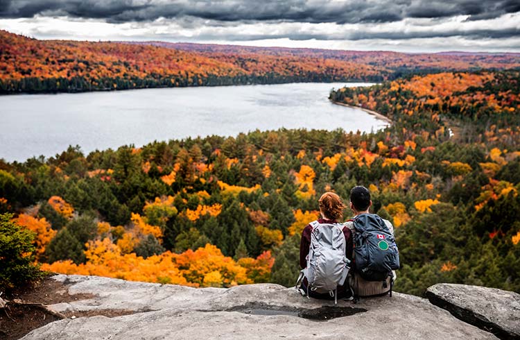 Hikers in Algonquin National Park