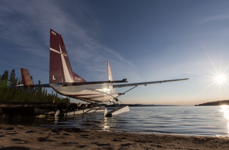 Seaplane on Great Slave Lake.
