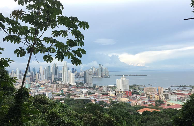 View of Panama city from Ancon Hill.