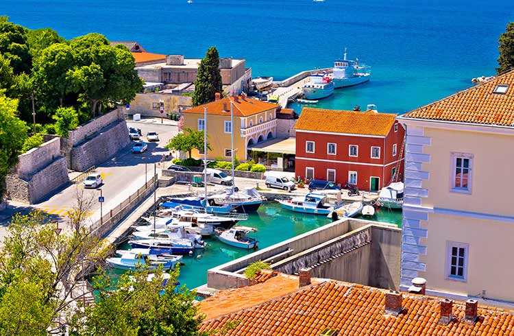 Fosa harbor in Zadar, Croatia.