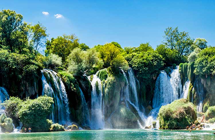 Kravica Waterfalls in Bosnia and Herzegovina.