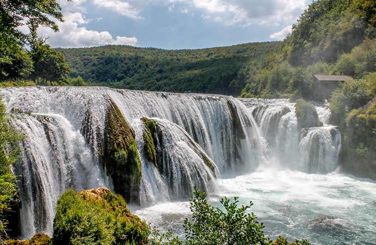Waterfalls in Una National Park, Bosnia and Herzegovina.