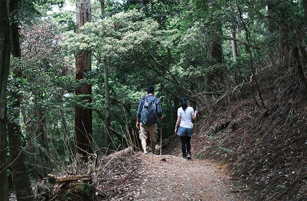 Hikers in Japan