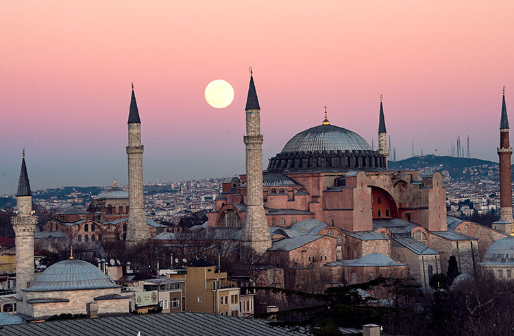 Hagia Sophia in Istanbul.