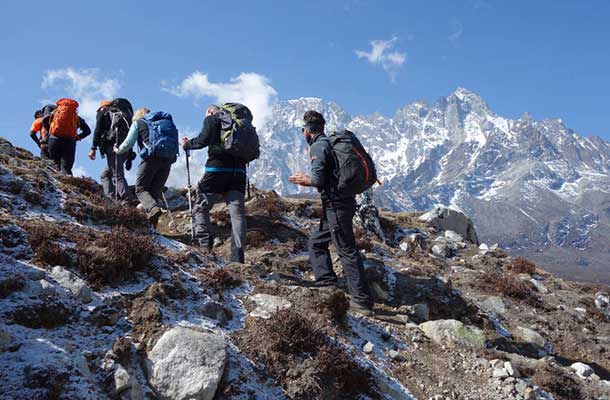 hiking trekking