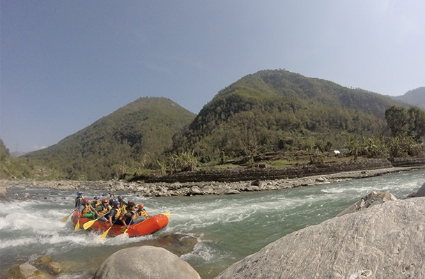 White water rafting in the Upper Seti