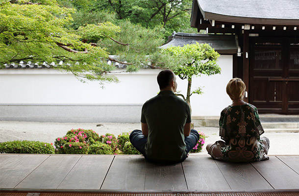 Travellers in Zen Garden
