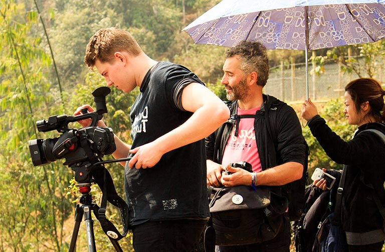 Joshua on a Filming Assignment in Vietnam