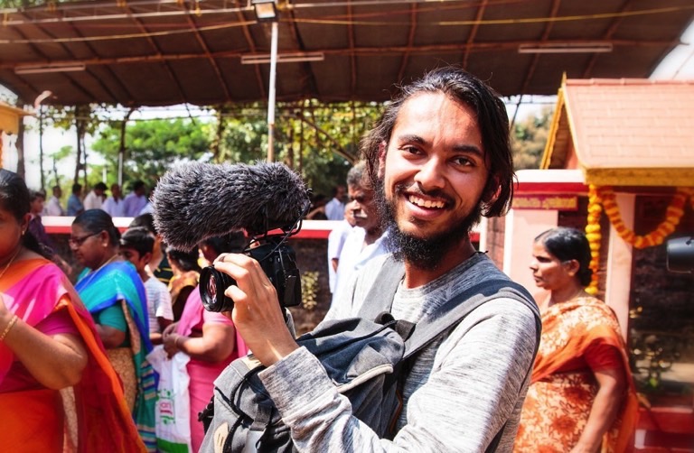 Jigar on a Filming Assignment in India