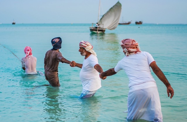 Fishermen in Qatar