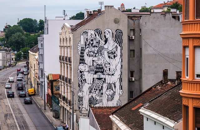 Photo of street art in Belgrade