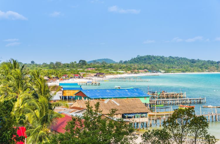 The beach in Long Beach, Sok San Village, Koh Rong Island, Krong Preah Sihanouk, Sihanoukville