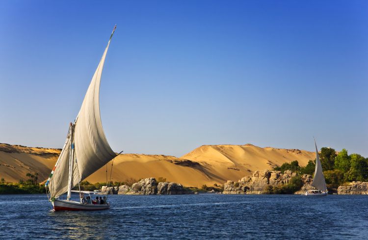 A boat on the nile