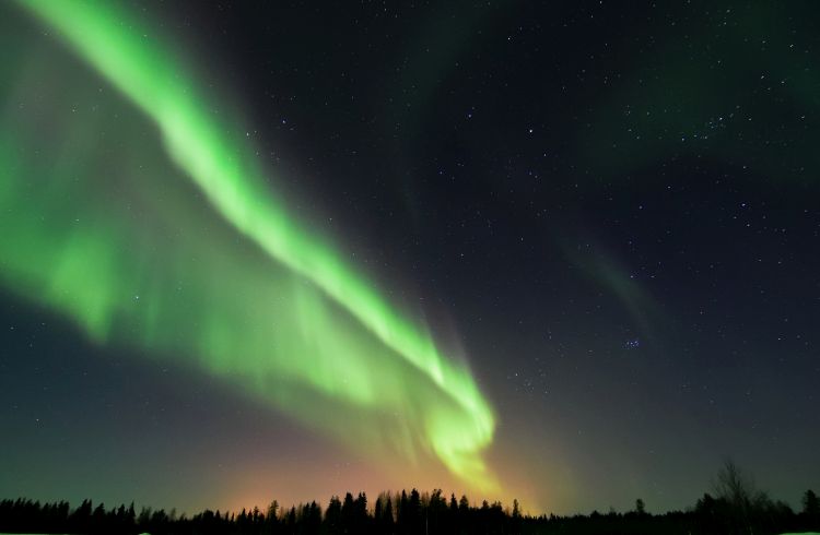 finland winter night