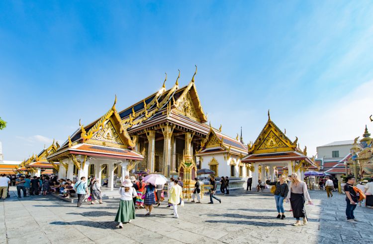 A gold temple in Thailand