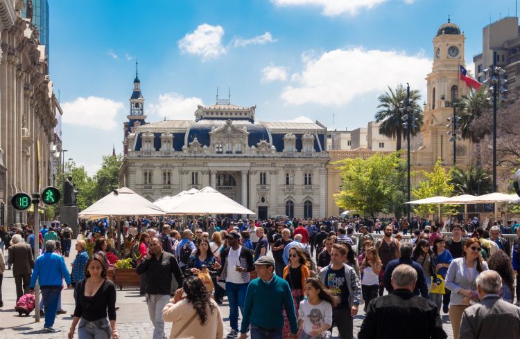 Plaza de Armas in Santiago, Chile