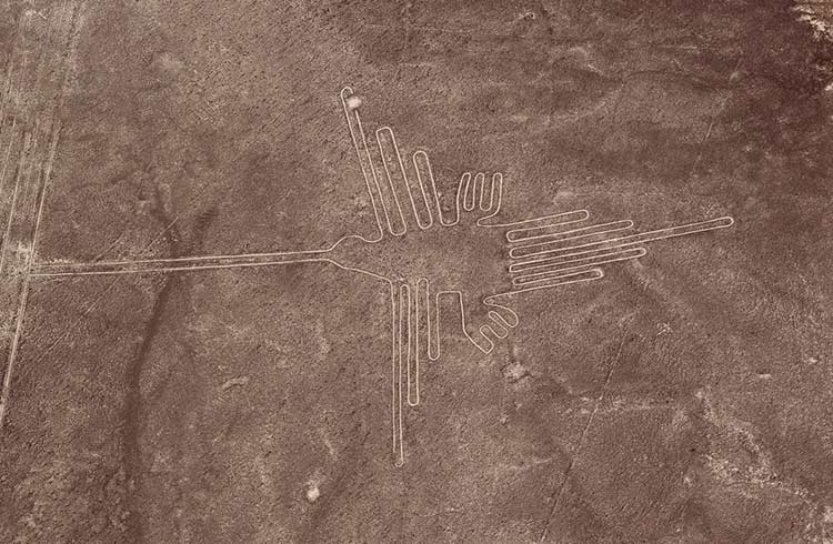 The Hummingbird Nazca lines in Peru