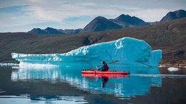 Kayaking in the Shadow of Giants in Southern Greenland
