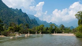A Tubing Collision  in Vang Vieng, Laos
