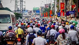 Hit by a Motorcycle in Hanoi, Vietnam