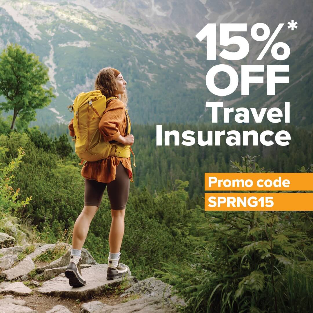 A 15% discount banner