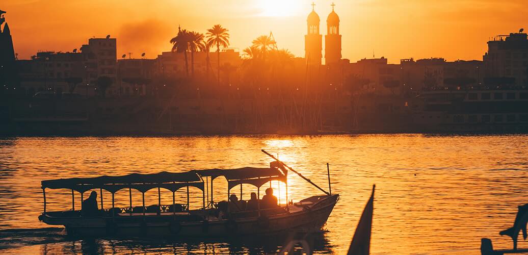 Traditional boat ride on the River Nile