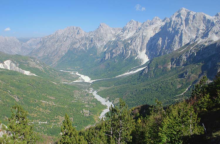 Incredible mountain scenery in Albania.