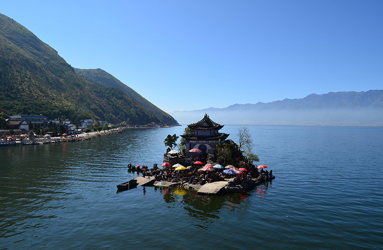 Erhai Lake near Dali, Yunnan province, China