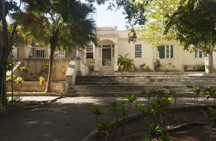 Exterior of Ernest Hemingway's house in Havana, Cuba.