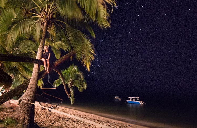 Stargazing on the Coral Coast, Fiji.