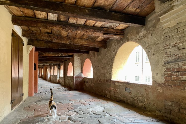 Via degli Asini, or Donkey's Way, a medieval passageway in Brisighella, Italy.