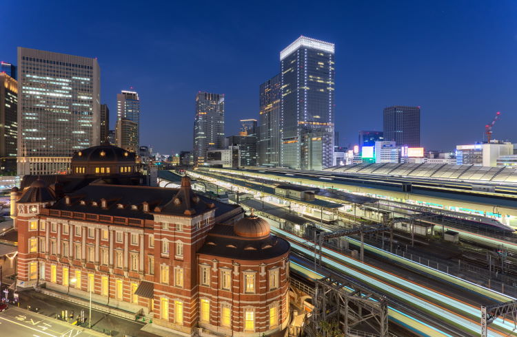 Tokyo Station, Tokyo's main Shinkansen terminal.
