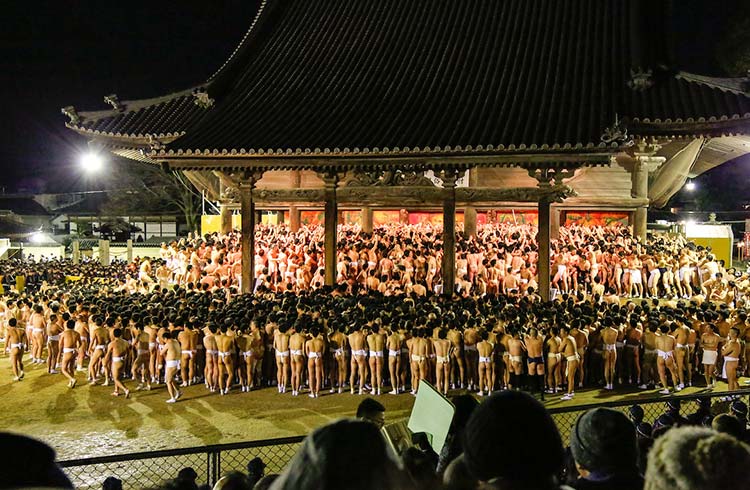Naked festival in Japan