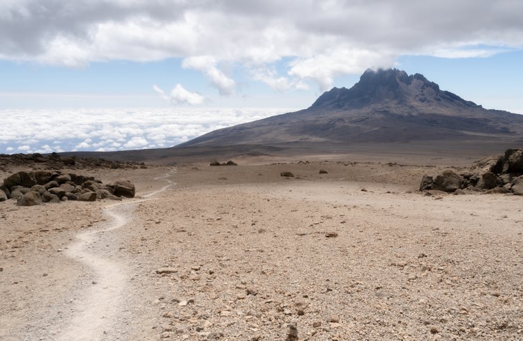 Mawenzi Peak from the Kilimanjaro Rongai Route.