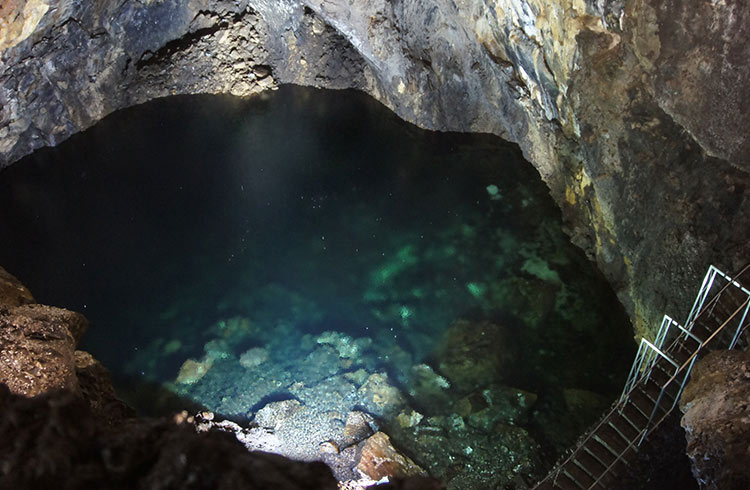 inside an active volcano