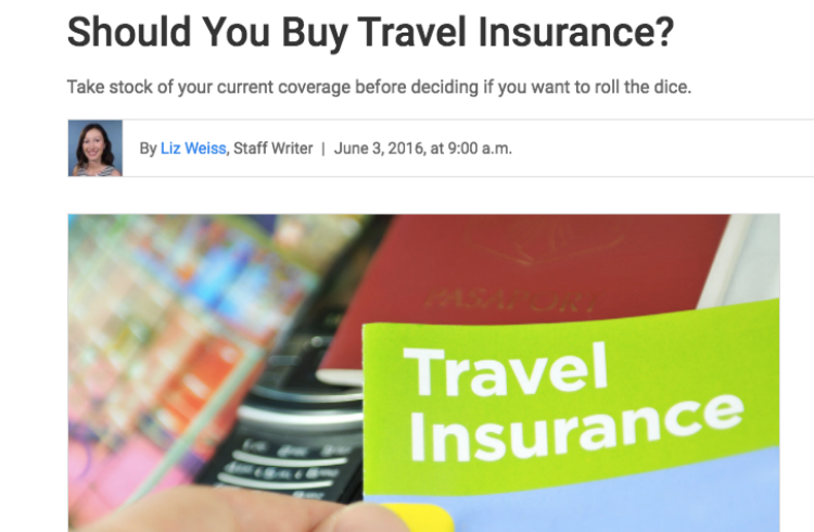 "Should you buy travel insurance?" Asks USNews