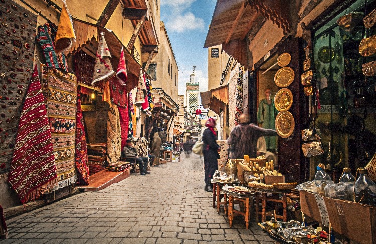 A traditional souk