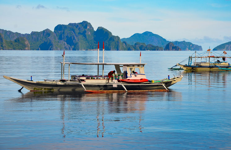 Boats in Philippines