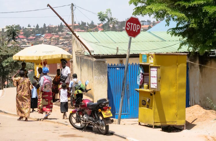 A street in the Nyamirambo neighborhood in Kigali, Rwanda.