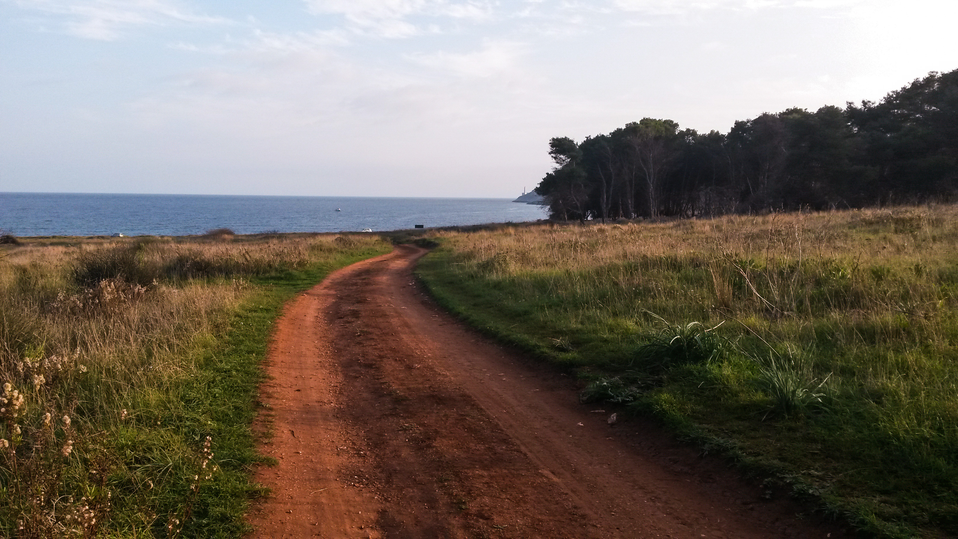 Explorer's trail, forest, sea, grass and the beautiful red bauxite rock. Along the way you can see understand the travel.