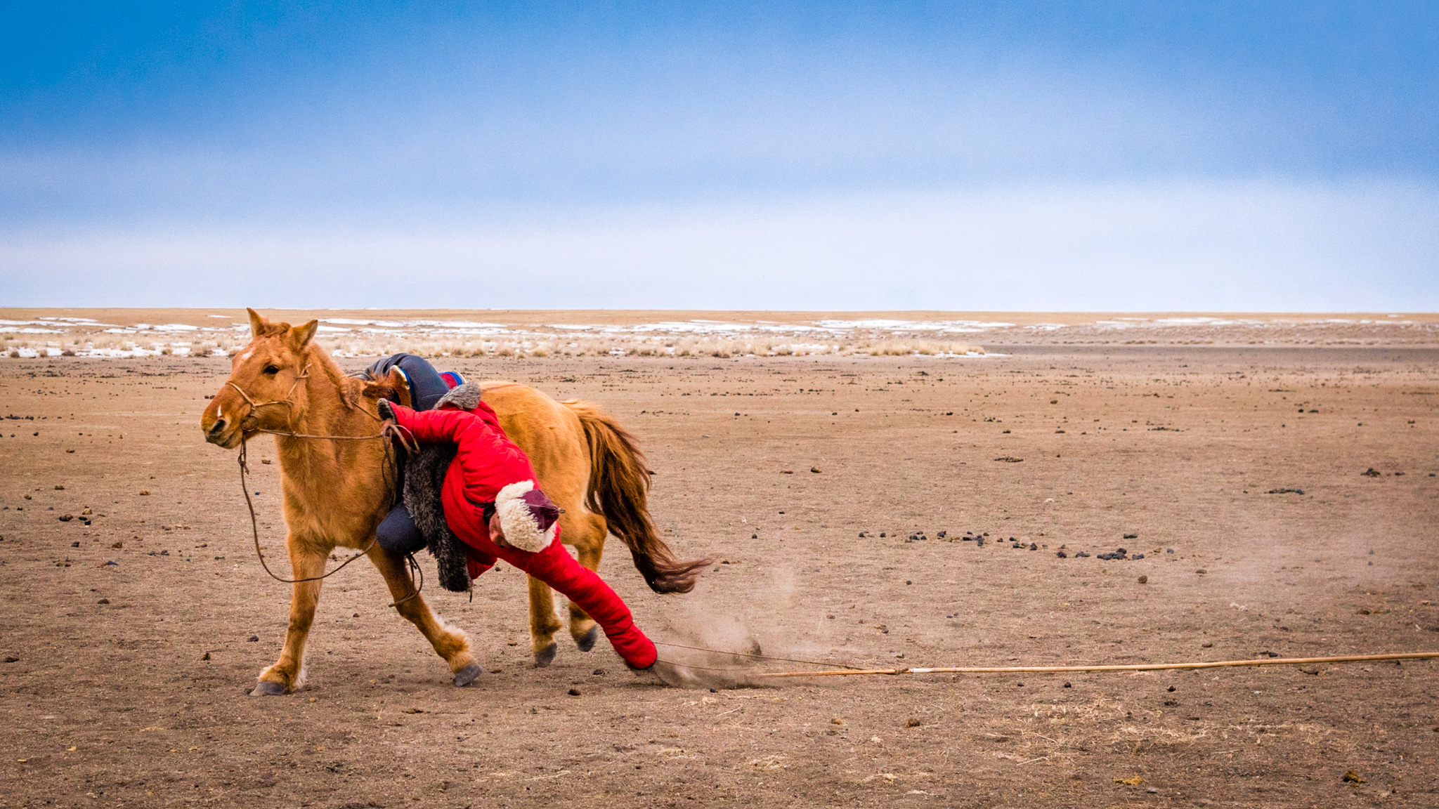 Mongolian Women Beach