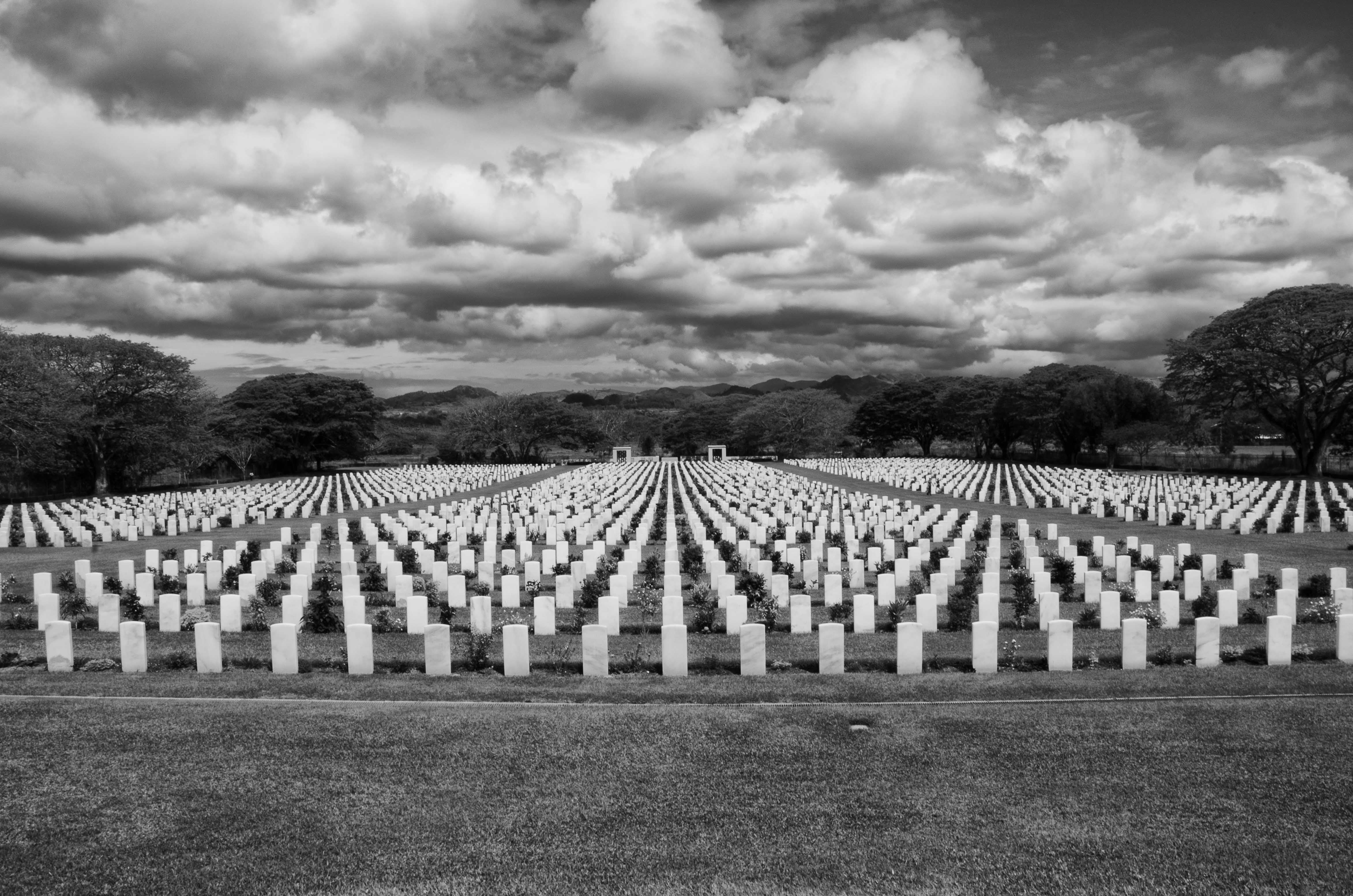  The Australian War Cemetery at Bomana.  I couldn't help but imagine that even just a small section of this cemetery represented more people than I have ever met. 