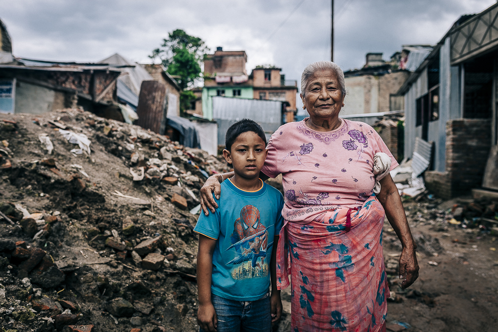 This grandmother saved her little grandson in mere seconds from the collapsing building and even later offered me lunch if I have not yet eaten.