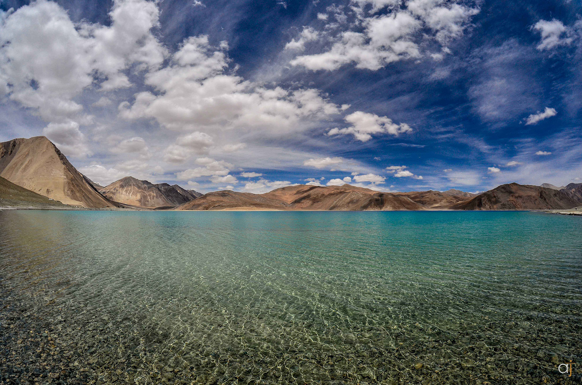 The mesmerising Pangong Tso lake is located deep in the North-Indian Himalayas. Ladakhis treat it as a holy lake and believe that it's water can cure the evilest of ills.