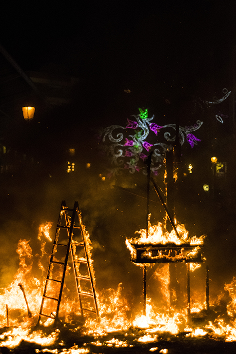 As the last of the flames eventually begin to die down, an air of bittersweet satisfaction settles over Valencia. Many of the revelers party late into the next morning, but all who participated in this surreal evening are already looking forward to the next year's celebration.