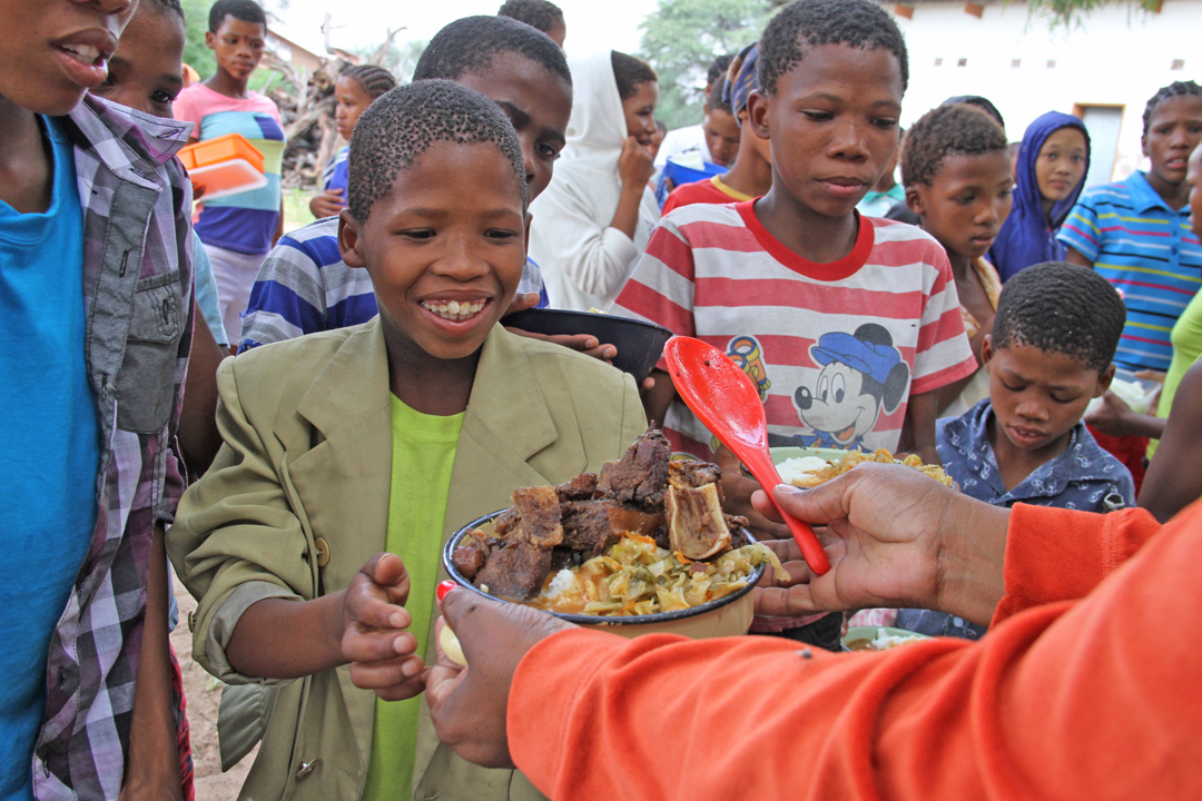 Kids from under privileged families in Kgalagadi and Gantsi district and the sorouding areas are provided with lunch to celebrate Botswana Independence day celebration.