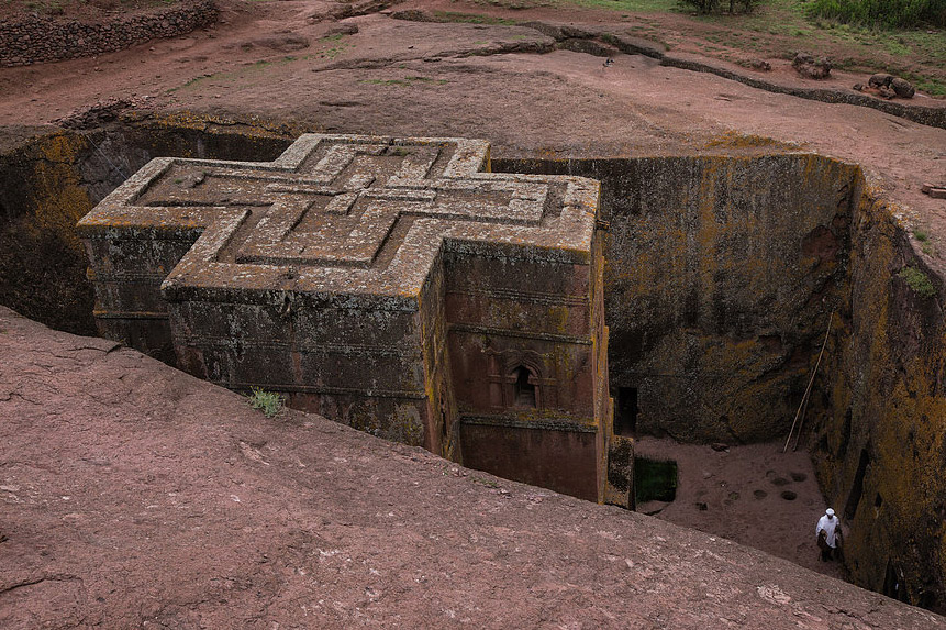 900 years ago King Lalibela set out to construct a `New Jerusalem': 11 churches carved out of a single, solid rock both inside and out. Today this mountain town is home to hundreds of worshipers of the Ethiopian Orthodox Church.