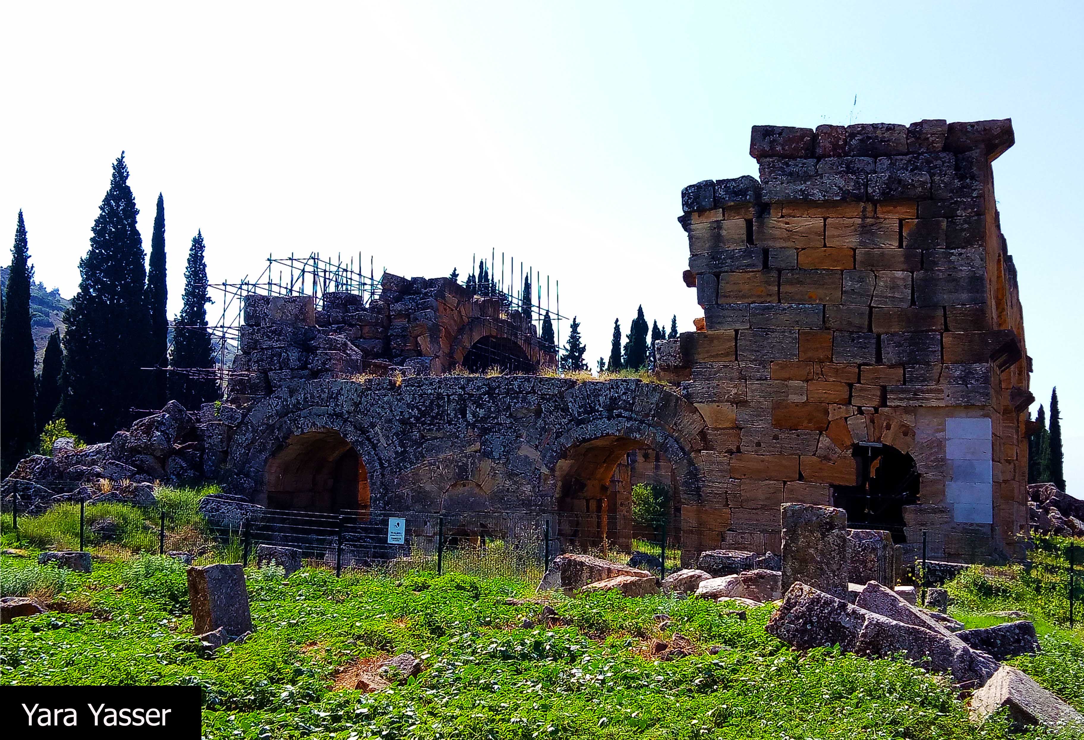 The Basilica Bath located on the north side of the city. It was an important sign of sensitivity of ancient Anatolian people about the cleaning and protecting against epidemics.