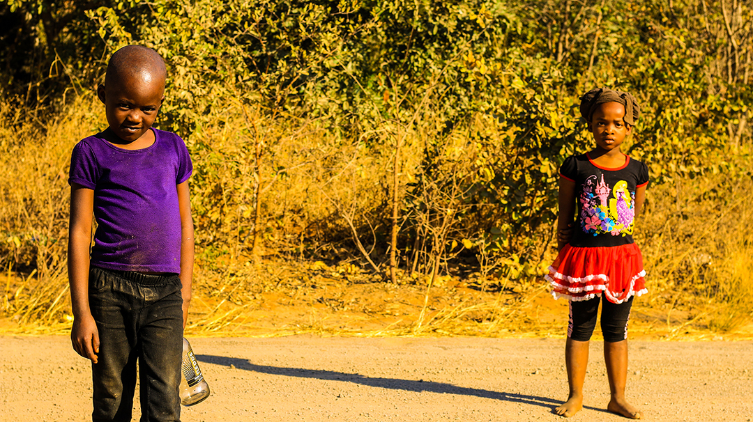  Children chase me, Kasane, Botswana